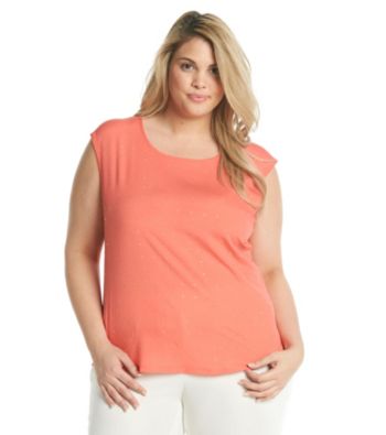 Calvin Klein Plus Size Sleeveless Embellished Top