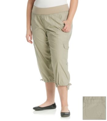 Calvin Klein Performance Plus Size Roll Waistband Crop Cargo