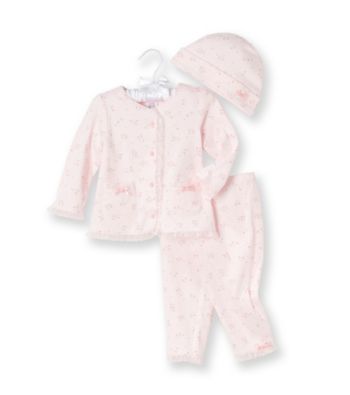 Cuddle Beasr® Baby Girls' Pink 3-pc. Floral Print Take-Me-Home Set