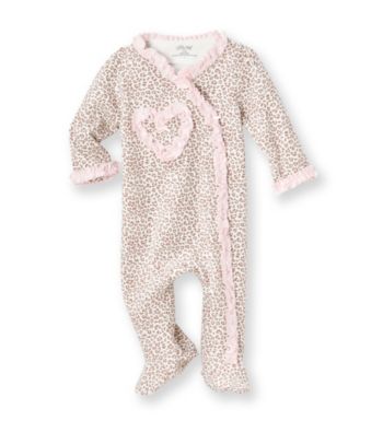 Little Me® Baby Girls' Pink Leopard Footie