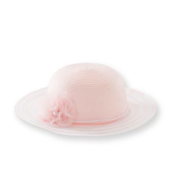 Nolan™ Girls' Pink Coiled Crown with Angel Hair Hat