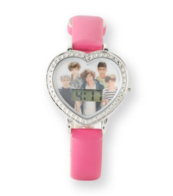 One Direction Pink Heart Face Watch