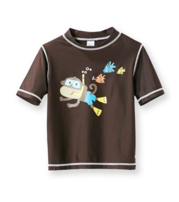 Carter's® Boys' 2T-7 Brown Monkey Rash Guard