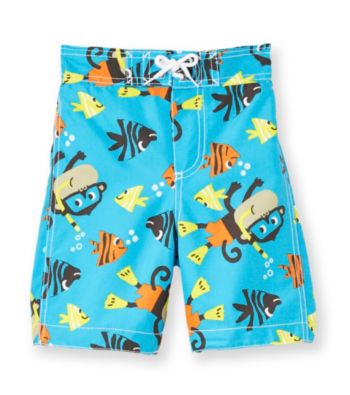 Carter's® Boys' 2T-7 Blue Monkey Swim Trunks