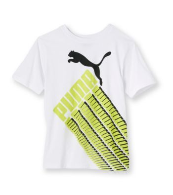 PUMA Boys' 8-20 White Short Sleeve Racing Tee Kid's