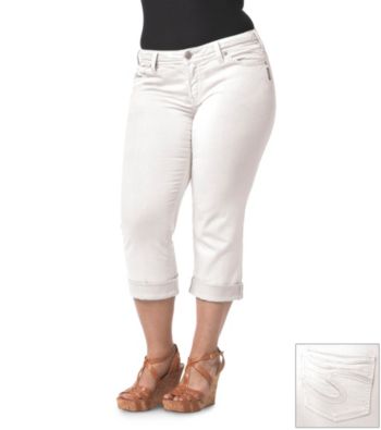 Silver Jeans Co. Plus Size Suki Denim Colored Capri