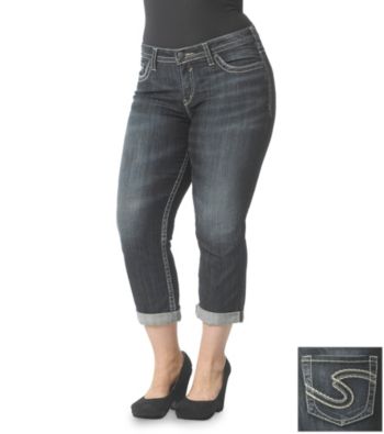 Silver Jeans Co. Plus Size Natsuki Capri