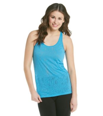 Grane® Juniors' Animal Print Burnout Racerback Tank