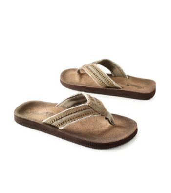 Paradise Collection® Men's Olive Top Stitch Thong Sandal