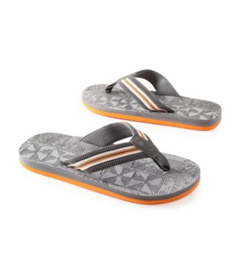 Paradise Collection® Men's Orange Multi-Striped Thong Sandal