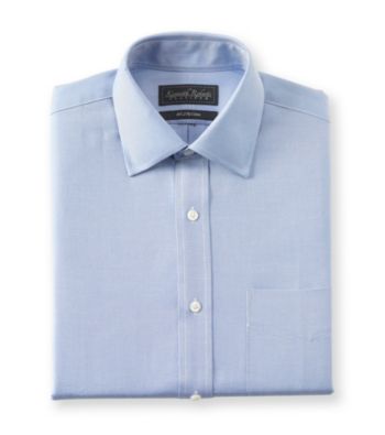 Kenneth Roberts Platinum® Men's Blue Twill Solid Dress Shirt