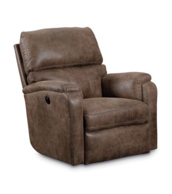 Lane® Harrison Mocha Power Glider Recliner