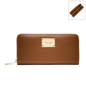 MICHAEL Michael Kors® Leather Jet Set Zip Around Continental Wallet