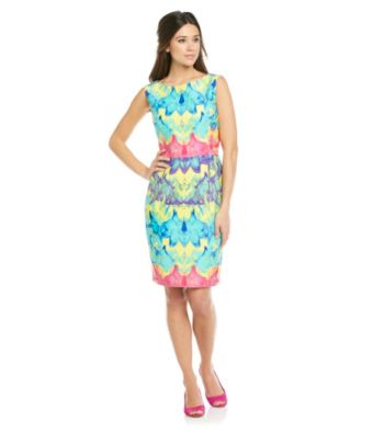 Muse Cotton Printed Jacquard Sheath