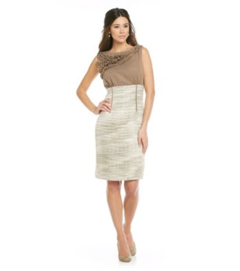 Anne Klein® Dot Tweed Dress