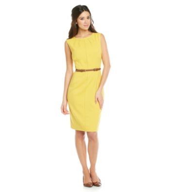 Anne Klein® Stretch Sail Cloth Sheath Dress