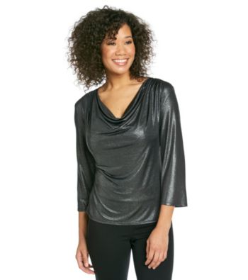 MSK® Drapeneck Top