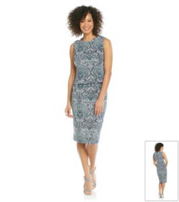 Evan-Picone® Paisley Sheath Dress