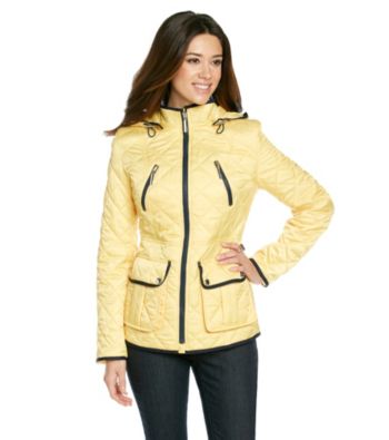 Nautica® Quilted Zip-Front Coat