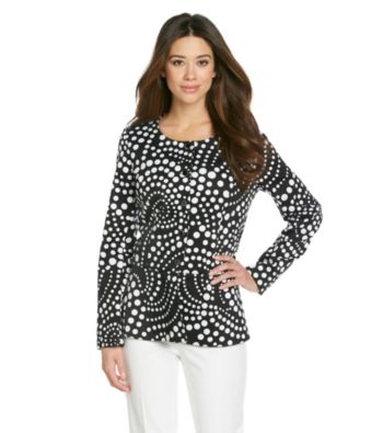 NY Collection Printed Jacket