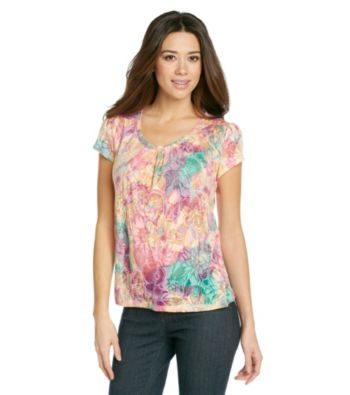 Relativity® Scoopneck Burnout Tee