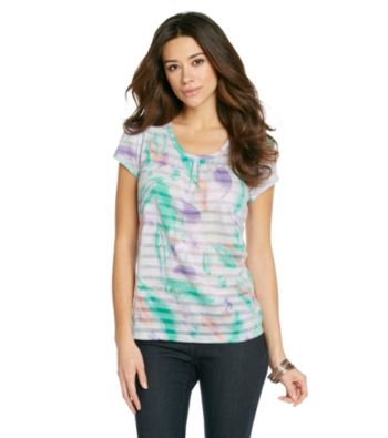 Relativity® Scoopneck Burnout Tee