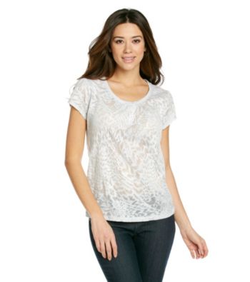 Relativity® Scoopneck Burnout Tee