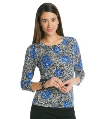 Relativity® Career Printed Cardigan