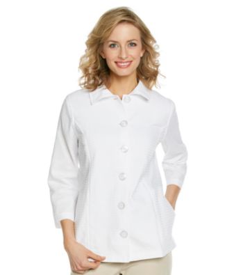 Breckenridge® Petites' Waffle Jacket