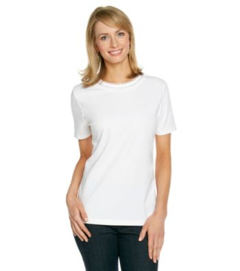 Breckenridge® Crochet Crewneck Tee