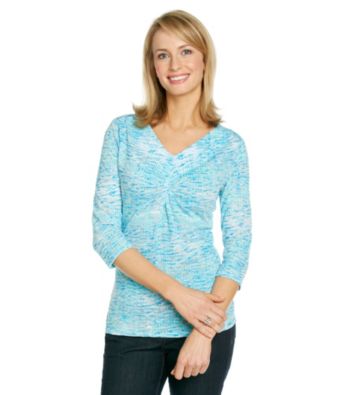 Studio Works® Burnout Printed Top