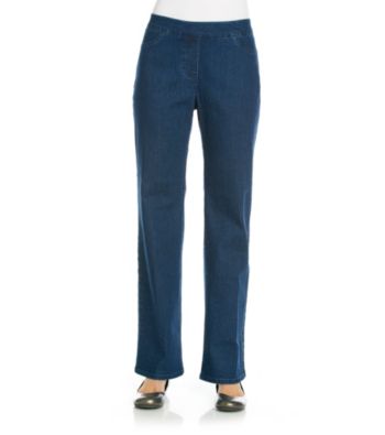 Alfred Dunner® Stretch Waistband Slimming Short Denim Pant