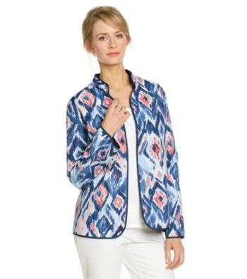 Alfred Dunner® Mandarin Collar Open Front Jacket