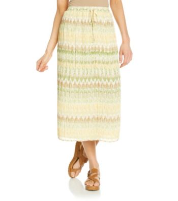 Alfred Dunner® Stretch Waistband Full Lengh Biadere Skirt
