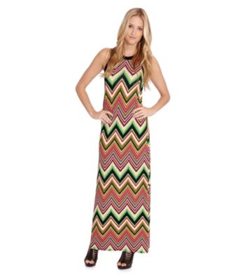 Karen Kane® Zig Zag Halter Maxi Dress