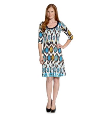 Karen Kane® Tribal Print A-Line Dress