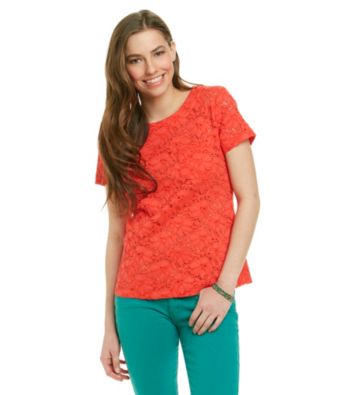 Chaus Floral Garden Lace Tee