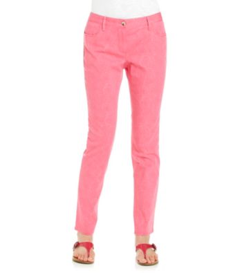Chaus Printed Five-Pocket Skinny Jean