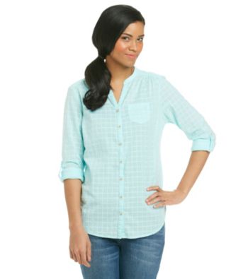 Ruff Hewn Buttondown Band-Collar Shirt