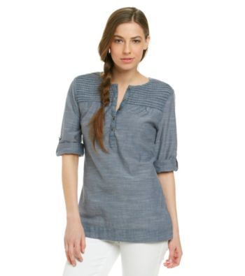 Ruff Hewn Pintuck Henley Shirt