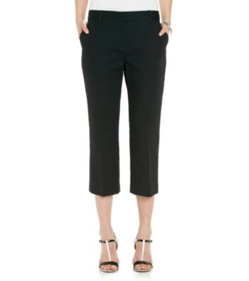 Rafaella® Black Slim Curvy Capri