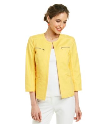 Rafaella® Double Weave Open Jacket