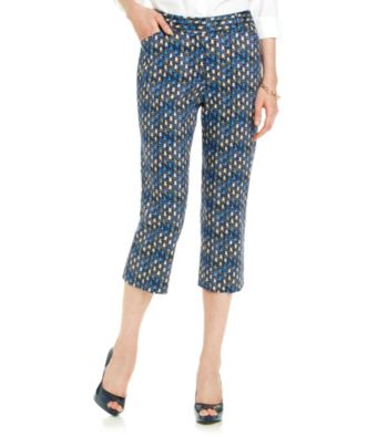 Rafaella® Woodblock Patterned Capri