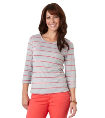 Democracy Striped Scoopneck Top