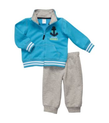 Carter's® Baby Boys' Turquoise 2-pc. Long Sleeve Captain Adorable Set