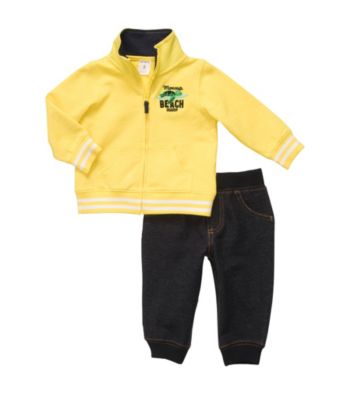 Carter's® Baby Boys' Yellow 2-pc. Long Sleeve Mommy's Beach Buddy Set