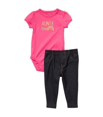 Carter's® Baby Girls' Pink/Navy 2-pc. 
