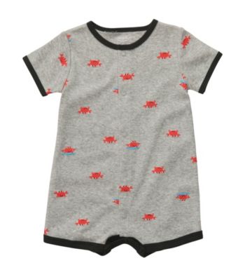 Carter's® Baby Boys' Grey Schiffli Crabs Creeper