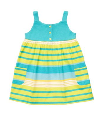 Carter's® Baby Girls' Turquoise Striped Tank Dress