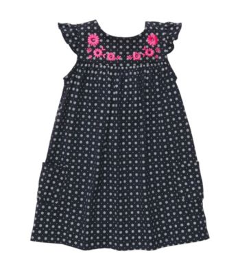 Carter's® Baby Girls' Navy Flower Print Tiered Dress